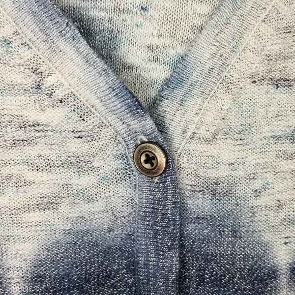 Anthropologie Pilcro and the Letterpress Blue Tie Dye Oversized Blue Cardigan - Picture 3 of 5